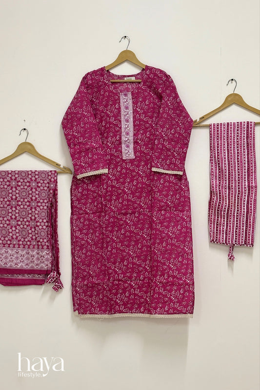 Haya Printed Cotton Suit